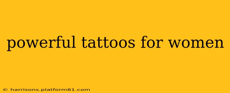 powerful tattoos for women