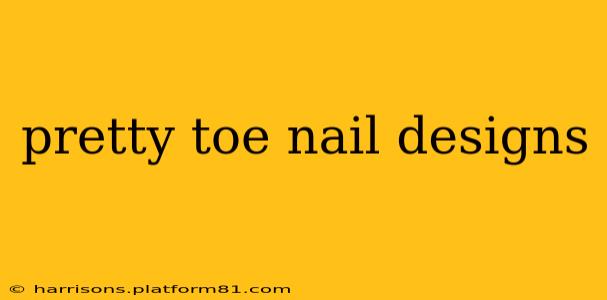 pretty toe nail designs