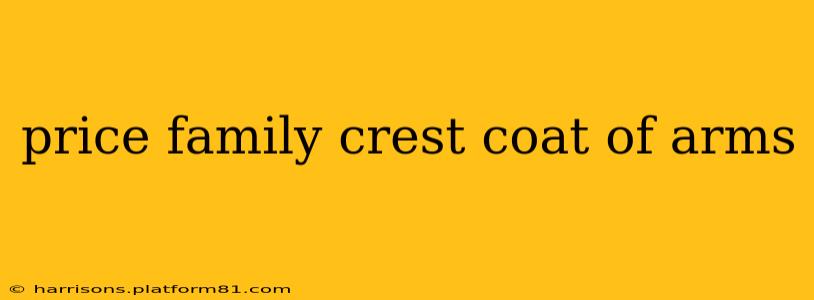price family crest coat of arms