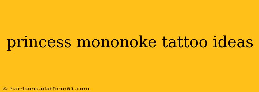 princess mononoke tattoo ideas