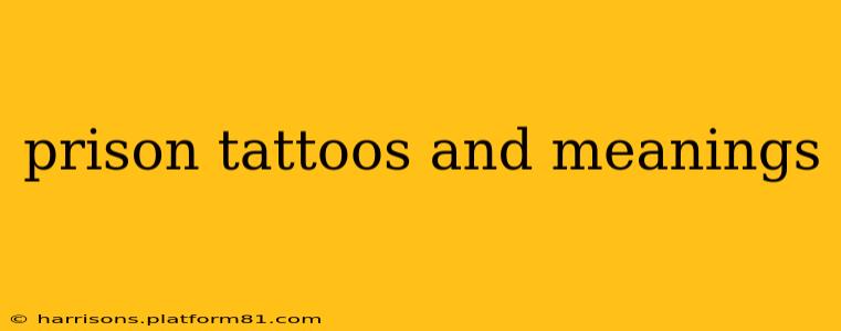 prison tattoos and meanings