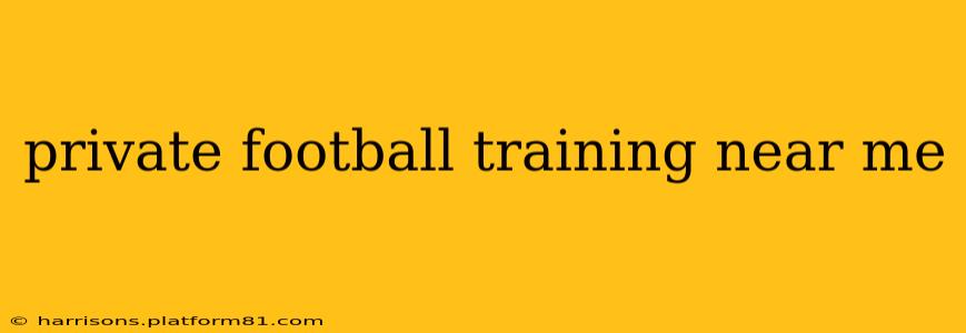 private football training near me