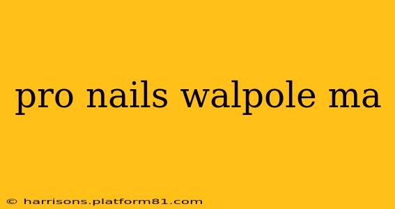 pro nails walpole ma
