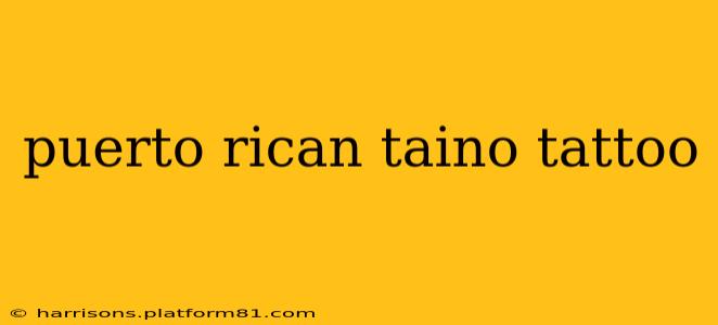 puerto rican taino tattoo