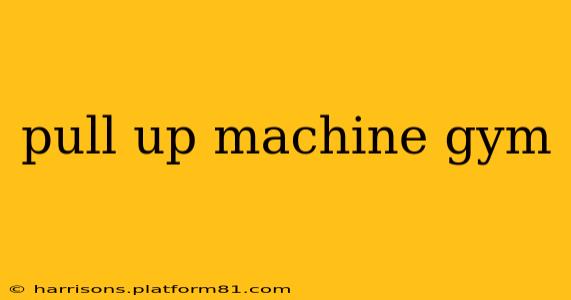 pull up machine gym