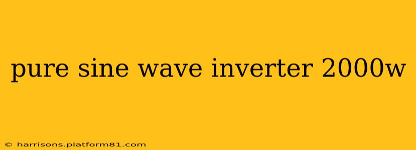 pure sine wave inverter 2000w