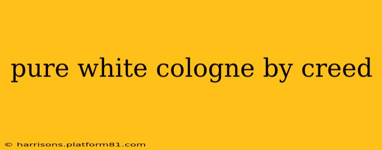 pure white cologne by creed