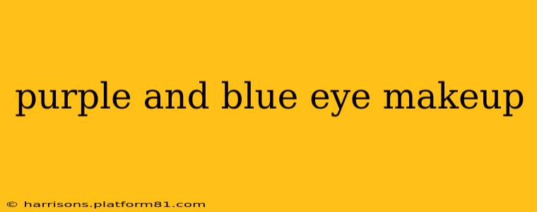 purple and blue eye makeup