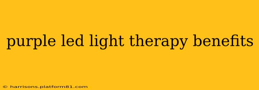 purple led light therapy benefits