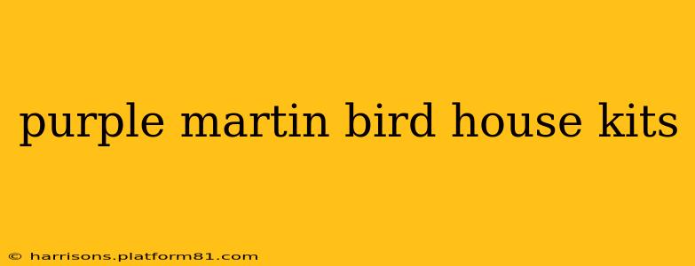 purple martin bird house kits