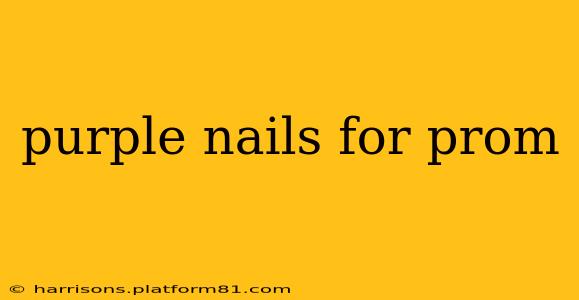 purple nails for prom
