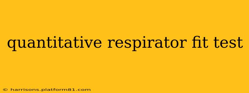 quantitative respirator fit test