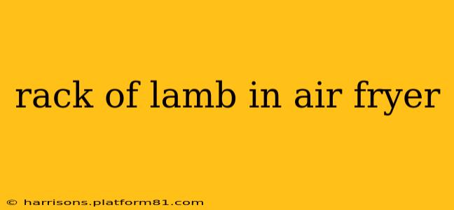 rack of lamb in air fryer
