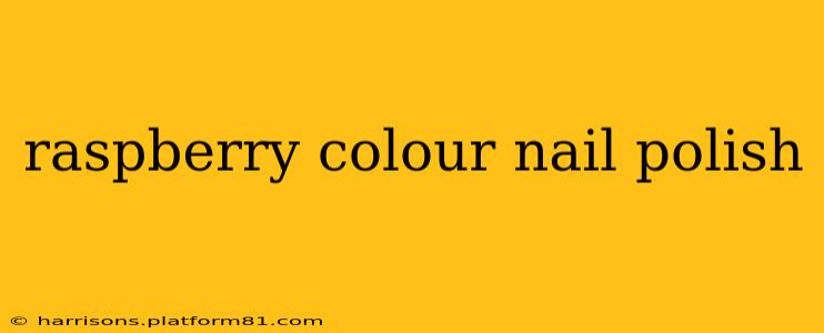 raspberry colour nail polish