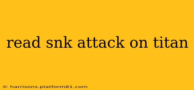 read snk attack on titan