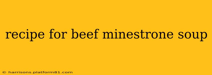recipe for beef minestrone soup