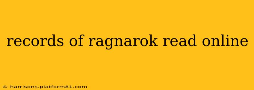 records of ragnarok read online