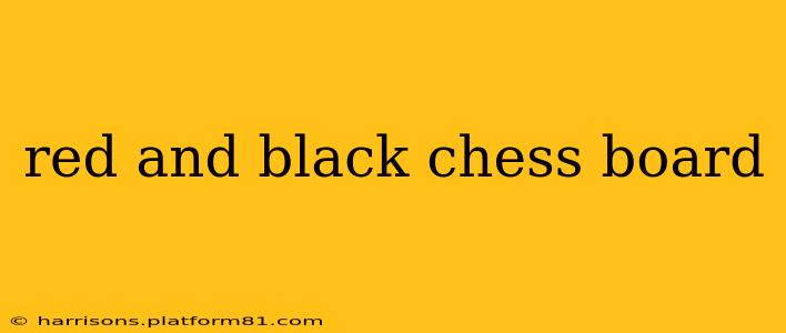 red and black chess board