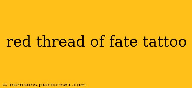 red thread of fate tattoo