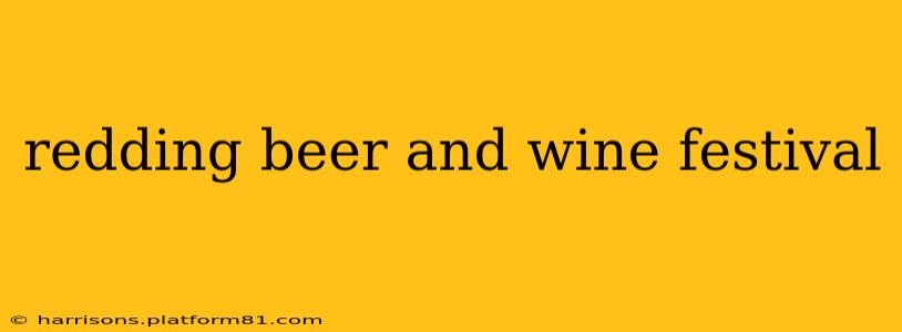 redding beer and wine festival