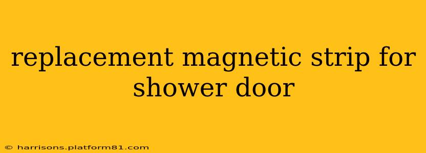 replacement magnetic strip for shower door