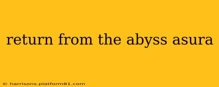 return from the abyss asura