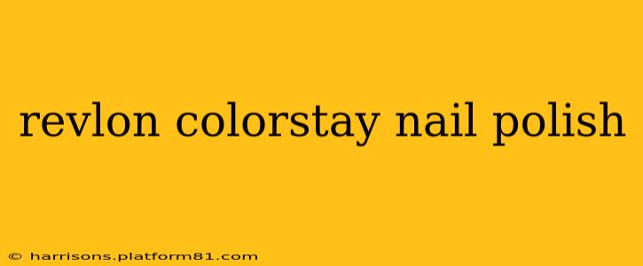 revlon colorstay nail polish