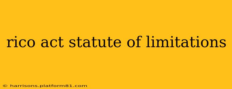 rico act statute of limitations