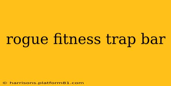 rogue fitness trap bar