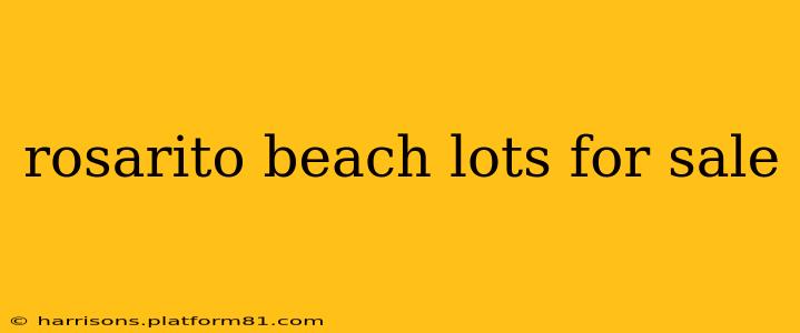rosarito beach lots for sale