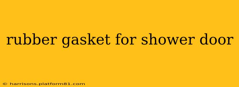 rubber gasket for shower door