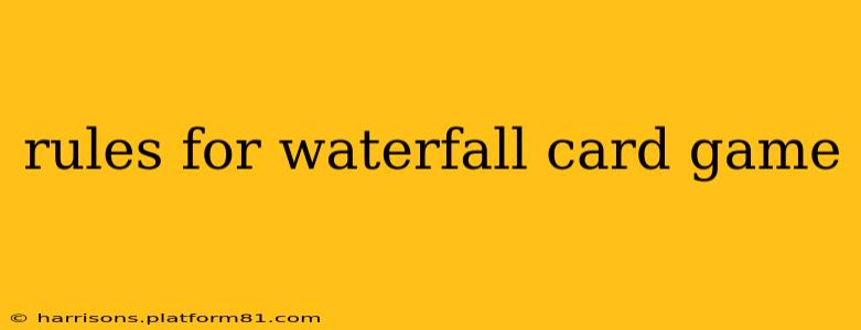 rules for waterfall card game