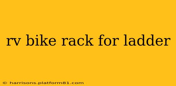 rv bike rack for ladder