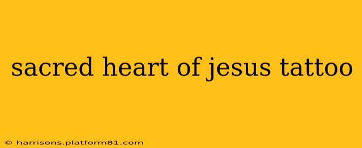 sacred heart of jesus tattoo