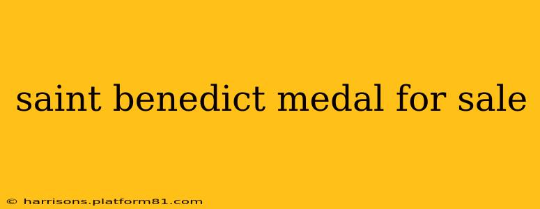 saint benedict medal for sale
