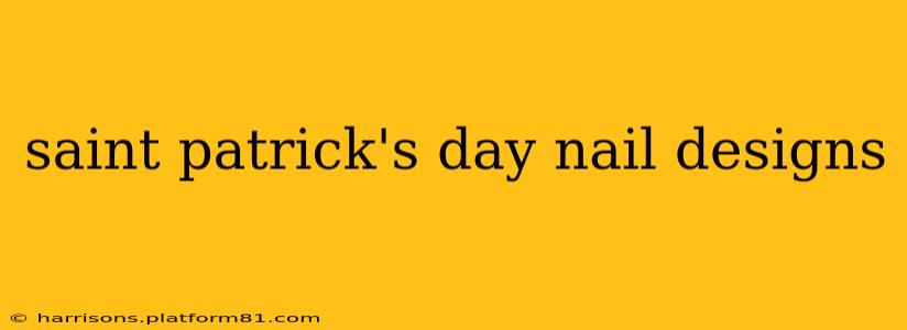 saint patrick's day nail designs