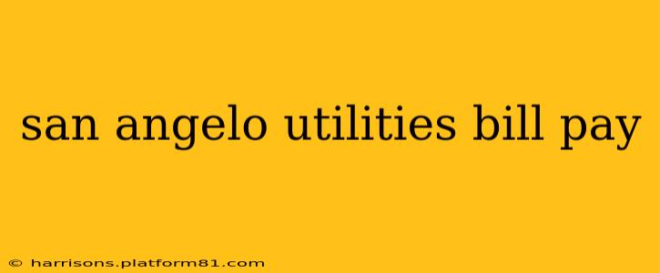 san angelo utilities bill pay