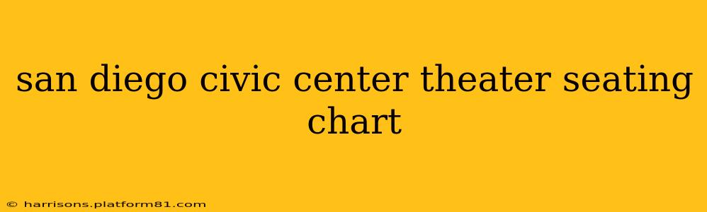 san diego civic center theater seating chart