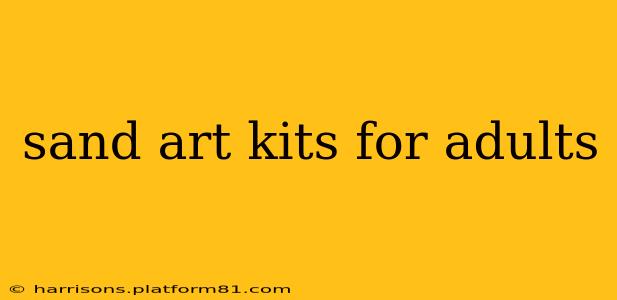 sand art kits for adults