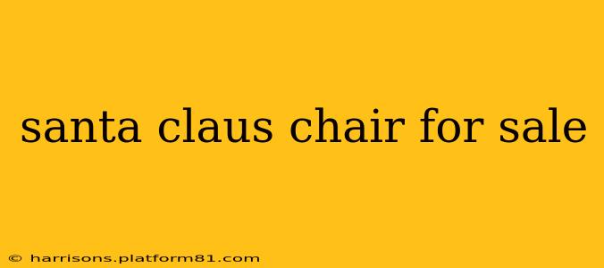 santa claus chair for sale