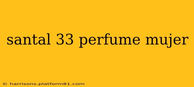 santal 33 perfume mujer