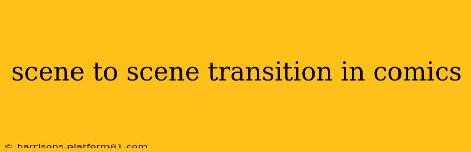scene to scene transition in comics