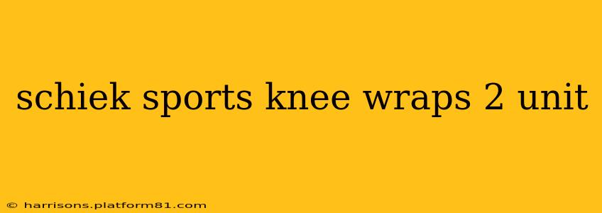 schiek sports knee wraps 2 unit