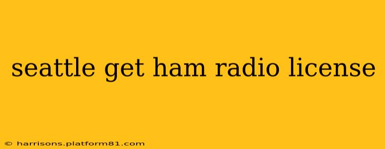 seattle get ham radio license
