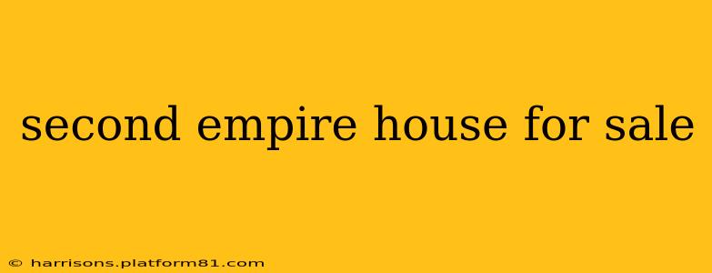 second empire house for sale