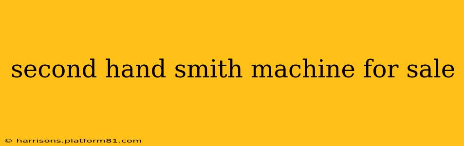 second hand smith machine for sale