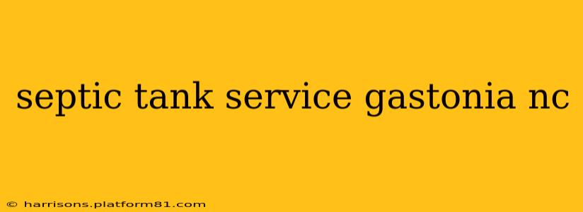 septic tank service gastonia nc