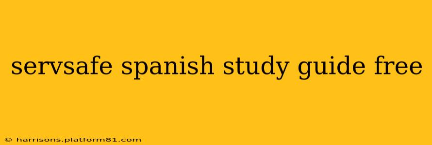 servsafe spanish study guide free