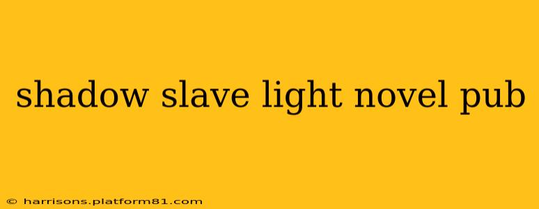 shadow slave light novel pub