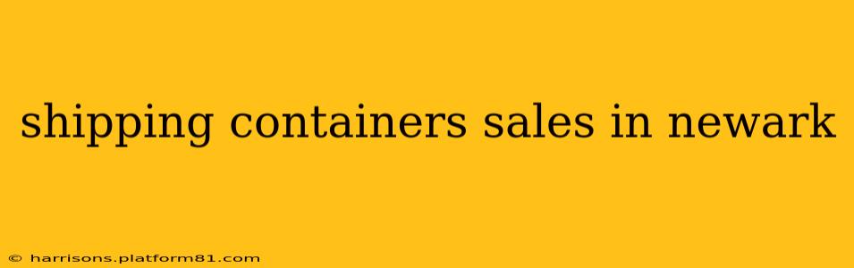 shipping containers sales in newark